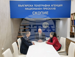 Република Северна Македония - Национален пресклуб на БТА-Скопие - Росен Желязков - посещение