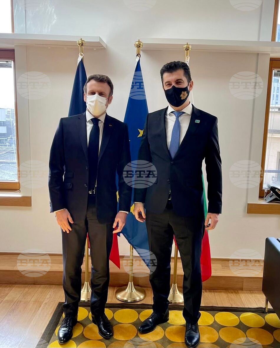 Белгия -  Кирил Петков -  Еманюел Макрон – среща