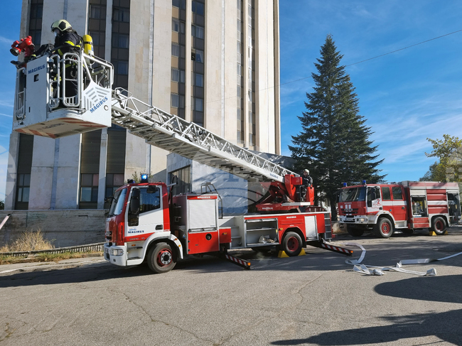  Разград - пожаро-тактическо учение