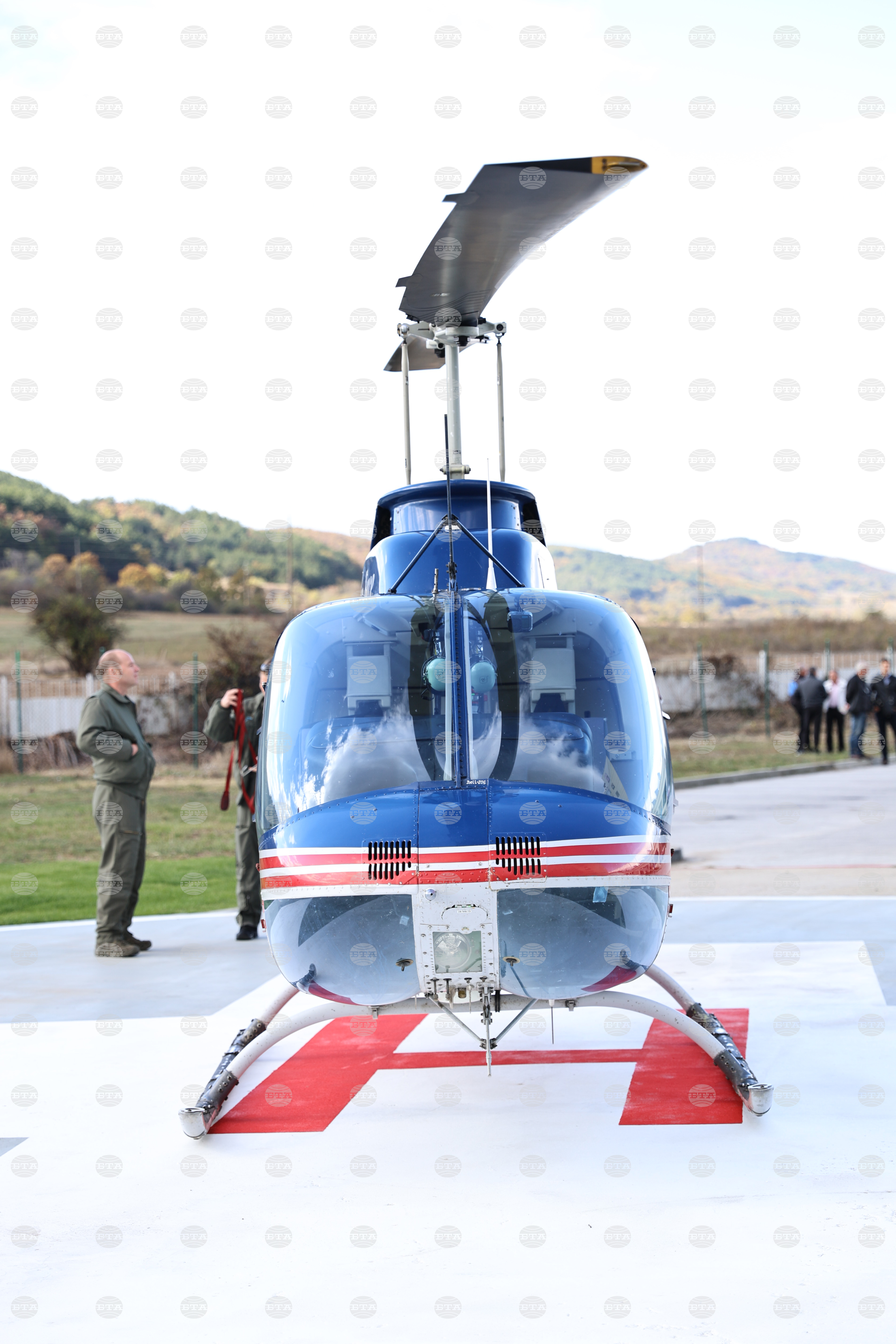 Панагюрище - Откриване на болнично вертолетно летище