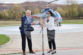 Панагюрище - Откриване на болнично вертолетно летище