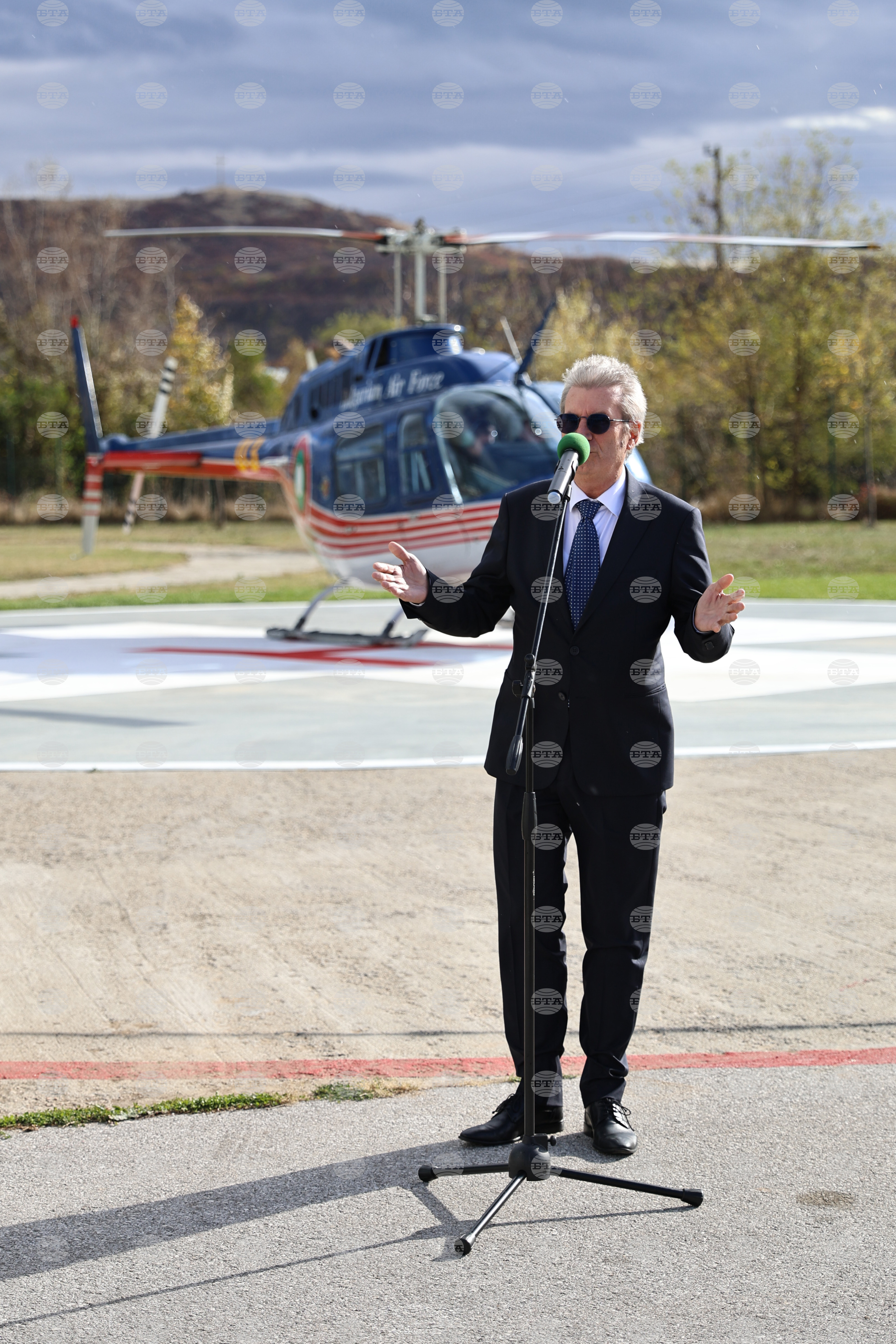 Панагюрище - Откриване на болнично вертолетно летище