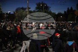 Протест - футболни фенове