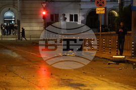 Протест - футболни фенове - обстановка 