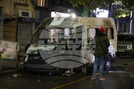 Протест - футболни фенове - обстановка 