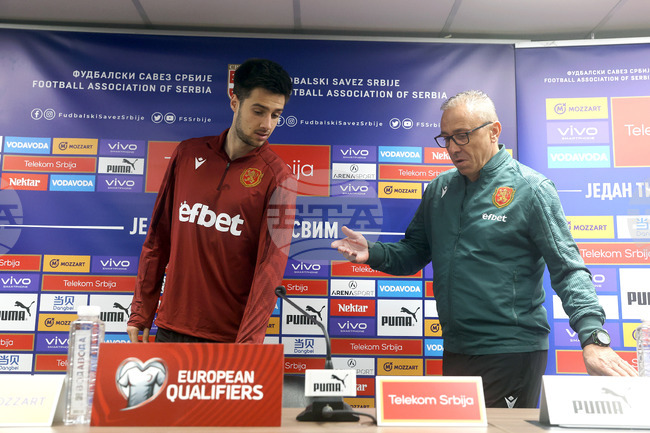 Сърбия - футбол - пресконференция - Илиан Илиев - Илия Груев