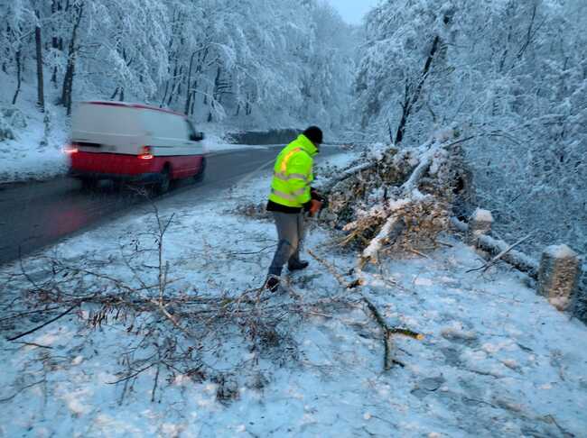 Румъния - първи сняг