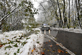 Село Голям Поровец - зима - обстановка
