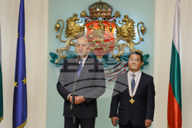 Румен Радев - Дун Сяодзюн - награждаване