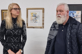 Ямбол - Цветан Казанджиев - коледна изложба - откриване