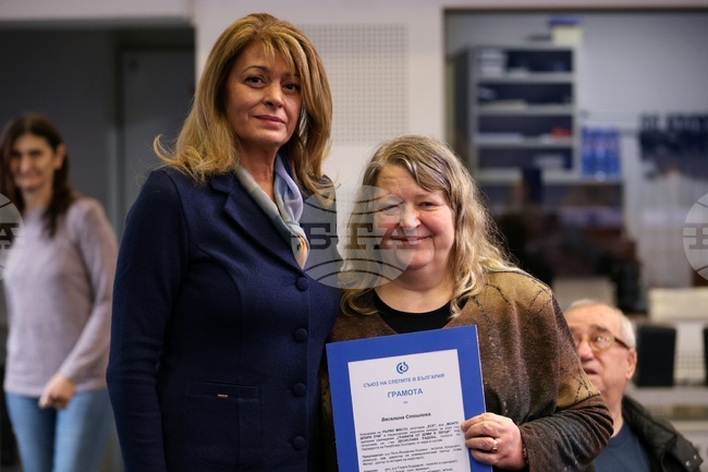 Национален пресклуб на БТА София - церемония по награждаването на лауреатите на Националния творчески конкурс за хора със зрителни увреждания