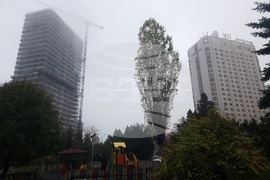 Есен - мъгла - сгради