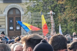 Румъния - служители на метрото - протест