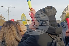 Румъния - служители на метрото - протест