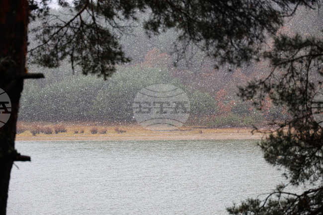 Язовир Искър - снеговалеж