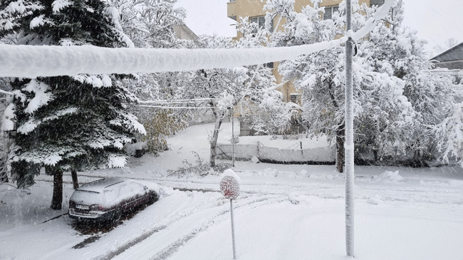 Търговище - зима - първи сняг 