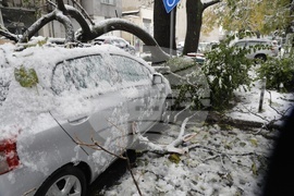 Русе - зимна обстановка