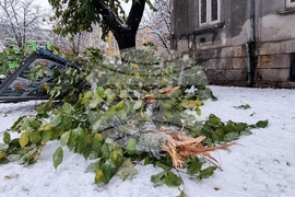 Русе - зимна обстановка