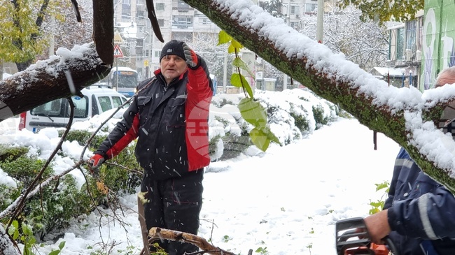 Русе - зимна обстановка