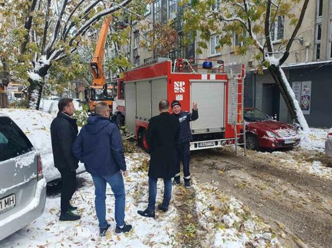 Вътрешният министър Калин Стоянов, главният секретар на МВР и директорът на пожарната провериха дейностите по разчистване на паднали клони и дървета в столицата