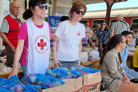 Варна - украински бежанци - жп гара