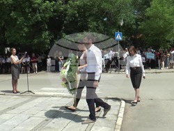 Заместник областният управител Анелия Влаховска участва в тържествената церемония, отбелязваща 146 години от гибелта на Христо Ботев