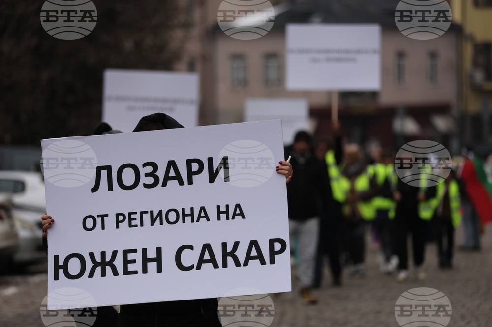 Протест - животновъди - оранжерийни производители