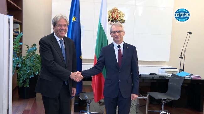 Пълната подкрепа на ЕК за влизане на България в Шенген потвърди комисар Паоло Джентилони на среща с премиера Николай Денков