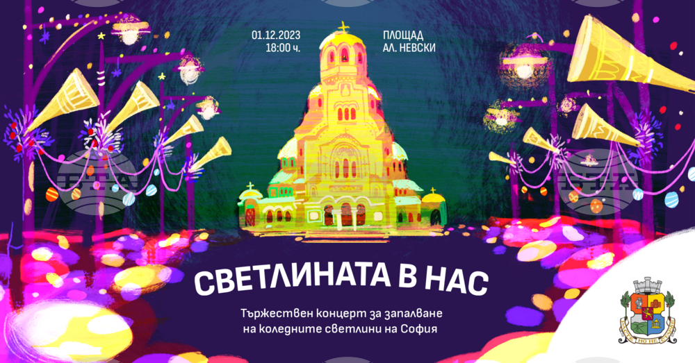 Коледното дърво на София ще грейне на площад „Св. Александър Невски“