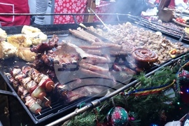 Румъния - коледен базар - откриване