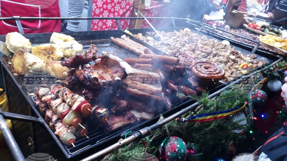 Румъния - коледен базар - откриване