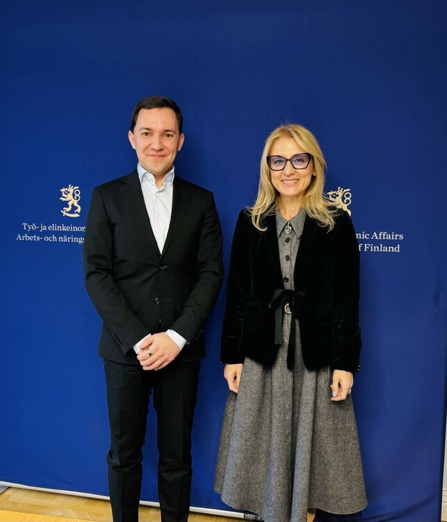Българският министър на иновациите и министърът на икономиката на Финландия обсъждат двустранното сътрудничество в областта на иновациите