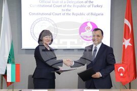    Конституционният съд на Република България и Конституционният съд на Република Турция подписаха Меморандум за разбирателство по въпросите на двустранното сътрудничество