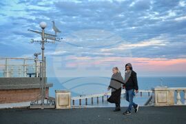 Бургас - морска тераса - залез