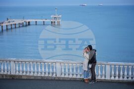 Бургас - морска тераса - залез