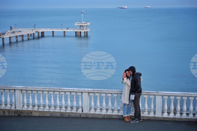 Бургас - морска тераса - залез