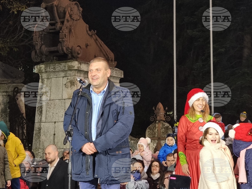 Плевен - коледна елха - светлини