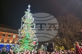 Плевен - коледна елха - светлини