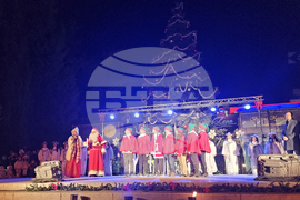 Стара Загора - коледна елха - светлини