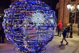 Видин - елха - коледни светлини