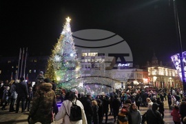 Русе - коледна елха - светлини