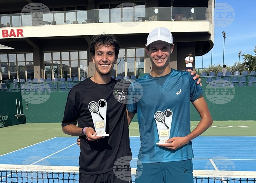 Bulgarian Tennis Players Nikolay Nedelchev, Anthony Genov Win Doubles Title in Heraklion