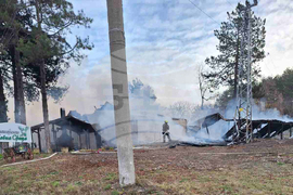 Търговище - пожар - крайпътно заведение 
