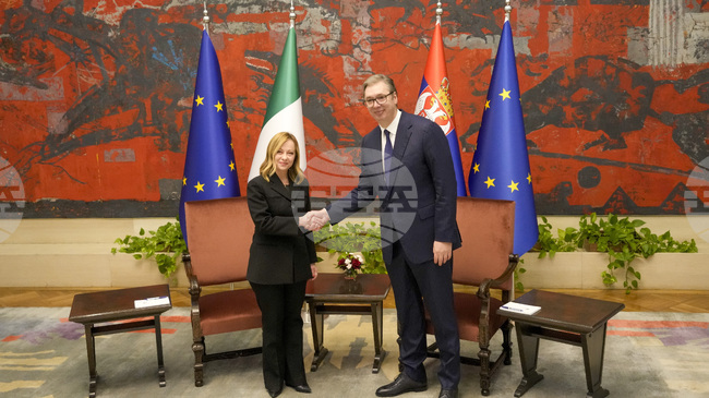 Мелони ще разговаря с Вучич довечера в Белград 