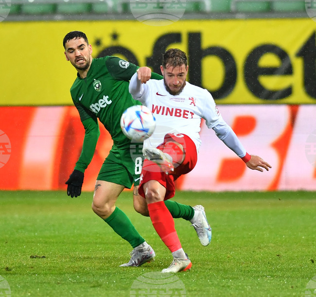 Лудогорец си тръгна с минимална победа от Враца в първа полуфинална среща за Купата на България