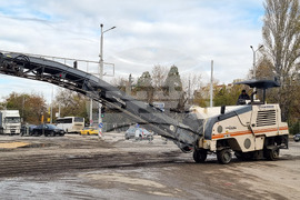Пловдив -  кръстовище - асфалтиране