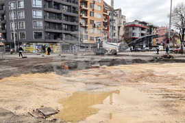 Пловдив -  кръстовище - асфалтиране