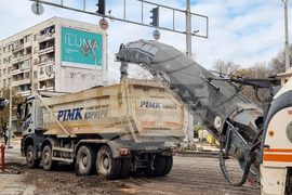 Пловдив -  кръстовище - асфалтиране