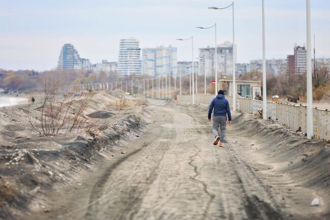 Бургас - крайбрежна алея - пясъчни навявания