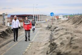 Бургас - крайбрежна алея - пясъчни навявания